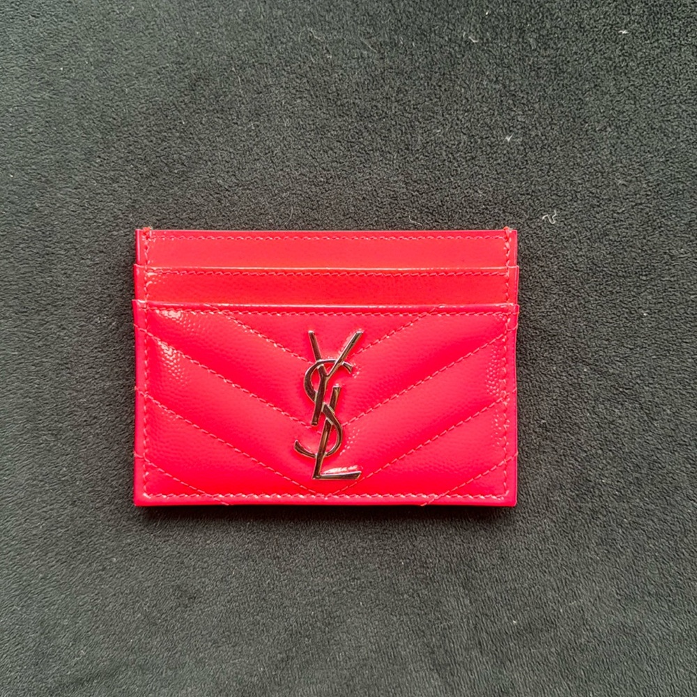 Authentic, Brand New Neon Pink SAINT LAURENT card holder